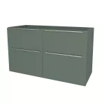 Mereo Mailo, koupelnová skříňka 121 cm, chrom madlo, Multidecor, Zelená Verde