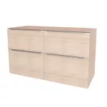 Mereo Mailo, koupelnová skříňka 121 cm, chrom madlo, Multidecor, Dub Patinovaný