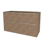 Mereo Mailo, koupelnová skříňka 121 cm, chrom madlo, Multidecor, Dark Rockford Hic