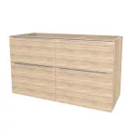 Mereo Mailo, koupelnová skříňka 121 cm, chrom madlo, Multidecor, Dub Bardolino