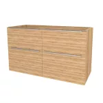 Mereo Mailo, koupelnová skříňka 121 cm, chrom madlo, Multidecor, Ořech Pacifik přírodní