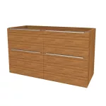 Mereo Mailo, koupelnová skříňka 121 cm, chrom madlo, Multidecor, Ořech Dijon přírodní