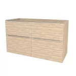 Mereo Mailo, koupelnová skříňka 121 cm, chrom madlo, Multidecor, Blonde Liberty Elm