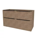 Mereo Mailo, koupelnová skříňka 121 cm, černé madlo, Multidecor, Dark Rockford Hic