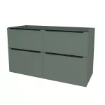 Mereo Mailo, koupelnová skříňka 121 cm, černé madlo, Multidecor, Zelená Verde