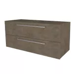Mereo Bino, koupelnová skříňka 121 cm, Multidecor, Beton Chicago tm šedý