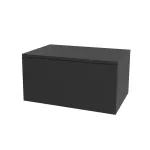 Mereo Ponte, koupelnová skříňka 70 cm, Multidecor, Černá Supermat