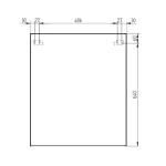 Mereo Koupelnová skříňka zrcadlová 60 cm, galerka, 1x dvířka levá, Multidecor, Pino Aurélio