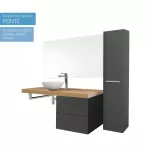 Mereo Ponte, koupelnová skříňka 61 cm, Multidecor, Chromix stříbrný