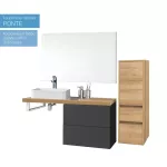 Mereo Ponte, koupelnová skříňka 61 cm, Multidecor, Chromix stříbrný
