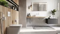 Mereo Ponte, koupelnová skříňka 61 cm, Multidecor, Chromix stříbrný