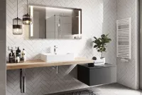 Mereo Ponte, koupelnová skříňka 61 cm, Multidecor, Chromix stříbrný