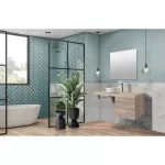 Mereo Ponte, koupelnová skříňka 61 cm, Multidecor, Chromix stříbrný