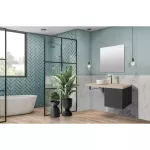 Mereo Ponte, koupelnová skříňka 61 cm, Multidecor, Chromix stříbrný