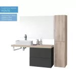 Mereo Ponte, koupelnová skříňka 61 cm, Multidecor, Chromix stříbrný