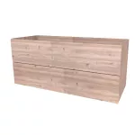 Mereo Aira, koupelnová skříňka 121 cm, Multidecor, Dub Nelson