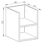 Mereo Aira, koupelnová skříňka 40 cm, spodní, Multidecor, Dub San remo sand