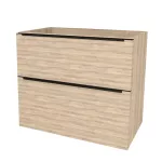 Mereo Mailo, koupelnová skříňka 101 cm, černé madlo, Multidecor, Blonde Liberty Elm