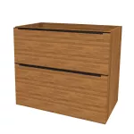 Mereo Mailo, koupelnová skříňka 101 cm, černé madlo, Multidecor, Ořech Dijon přírodní