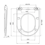 Mereo WC závěsné kapotované, Smart Flush RIMLESS, keramické, vč. sedátka