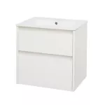 Mereo Opto, koupelnová skříňka s keramickým umyvadlem 61 cm, bílá