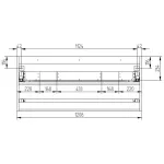 Mereo Aira, koupelnová skříňka 121 cm, Multidecor, Javor Hard šampaňský