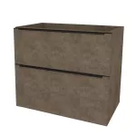 Mereo Mailo, koupelnová skříňka 101 cm, černé madlo, Multidecor, Beton Chicago tm šedý