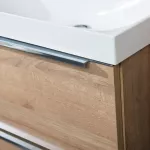 Mereo Mailo, koupelnová skříňka 81 cm, dub Riviera, chrom madlo