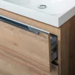 Mereo Mailo, koupelnová skříňka 81 cm, dub Riviera, chrom madlo