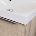 Mereo Mailo, koupelnová skříňka 81 cm, dub Riviera, chrom madlo