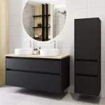 Mereo Opto, koupelnová skříňka s keramickým umyvadlem 81 cm, dub Riviera