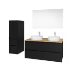 Mereo Opto, koupelnová skříňka s keramickým umyvadlem 81 cm, dub Riviera