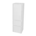 Mereo Opto koupelnová skříňka vysoká 125 cm, pravé otevírání, Multidecor, Bílá lesk perlička