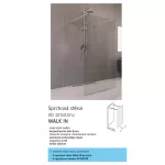 Mereo Sprchová stěna WALK IN, Novea, 110 x 200 cm, chrom ALU, sklo Čiré