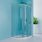 Mereo Sprchový kout, Kora Lite, čtvrtkruh, 90 cm, R550, chrom ALU, sklo Čiré