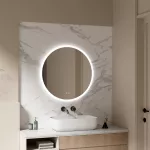 Mereo Zrcadlo kulaté pr. 60 cm, LED osvětlení a odmlžování