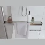 Mereo Polička k WALK IN, 140 cm, chrom ALU