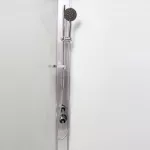 Mereo Sprchový box, čtvercový, 80cm, satin ALU, sklo Point, zadní stěny bílé, SMC vanička, se stříškou
