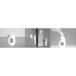 Sprchový set z Kory Lite, čtvrtkruh, 90 cm, chrom ALU, sklo Čiré a vaničky z litého mramoru Mereo