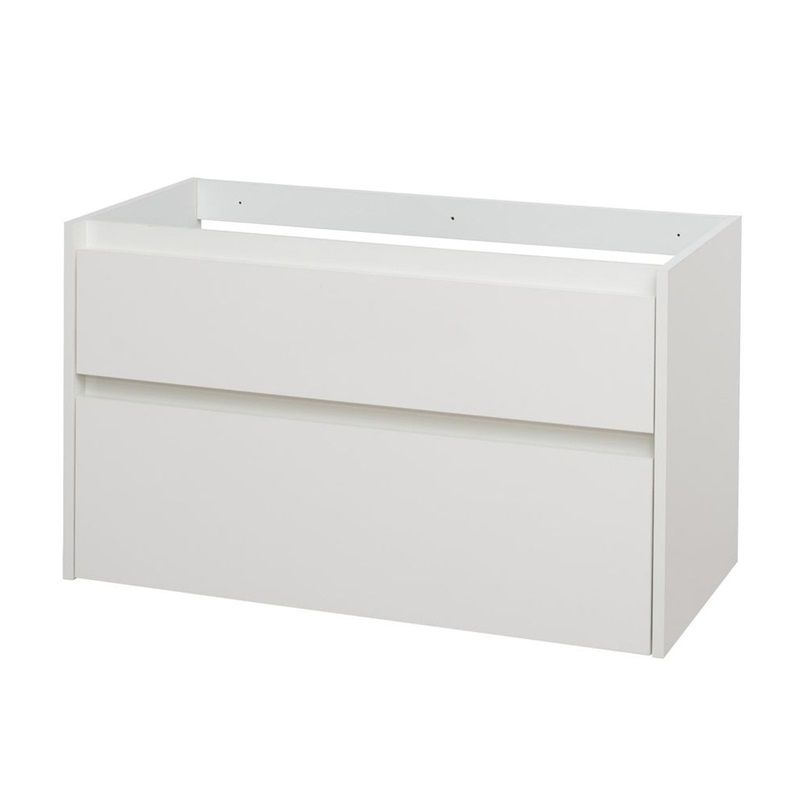 Opto, koupelnová skříňka 101 cm, bílá Mereo