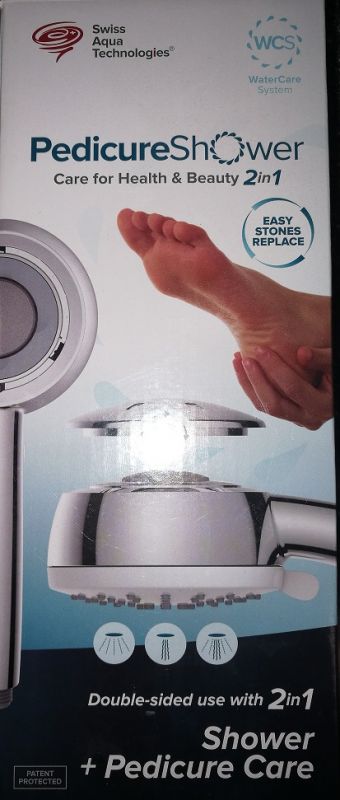 Pedicure Shower - Care for Health and Beauty 2 in 1, chrom Swiss Aqua Technologies