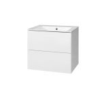 Aira, koupelnová skříňka s keramickym umyvadlem 61 cm, bílá Mereo