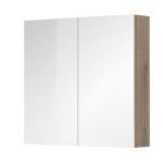 Aira, Ponte koupelnová galerka 80 cm, zrcadlová skříňka, dub Kronberg Mereo
