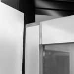 Sprchové dveře, Lima, trojdílné, zasunovací, 100x190 cm, chrom ALU, sklo Point Mereo