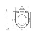 WC závěsné kapotované, Smart Flush RIMLESS, 495x360x370, keramické, vč. sedátka CSS115SN Mereo