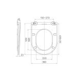 WC závěsné kapotované, Smart Flush RIMLESS, 495x360x370, keramické, vč. sedátka CSS113S Mereo