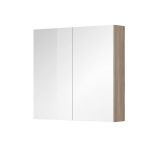 Aira, Ponte koupelnová galerka 80 cm, zrcadlová skříňka, dub Kronberg Mereo