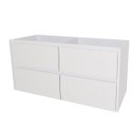 Opto, koupelnová skříňka 121 cm, Multidecor, Bílá lesk perlička