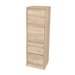 Opto koupelnová skříňka vysoká 125 cm, pravé otevírání, Multidecor, Blonde Liberty Elm