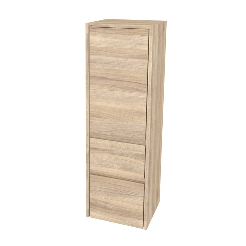 Opto koupelnová skříňka vysoká 125 cm, pravé otevírání, Multidecor, Blonde Liberty Elm Mereo